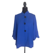 Light Textured Jacket in Royal - 3529