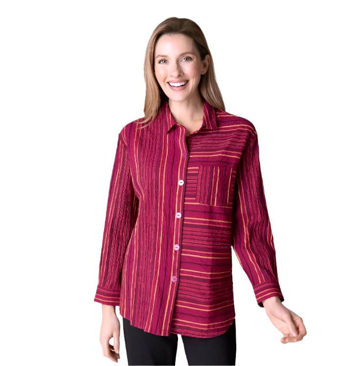 Habitat Change Your Stripes Boyfriend Pocket Shirt - 45810