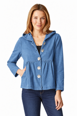 Shirred Hoodie - 31525