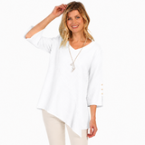 Lightweight V-Neck Waffle Tunic - LW102