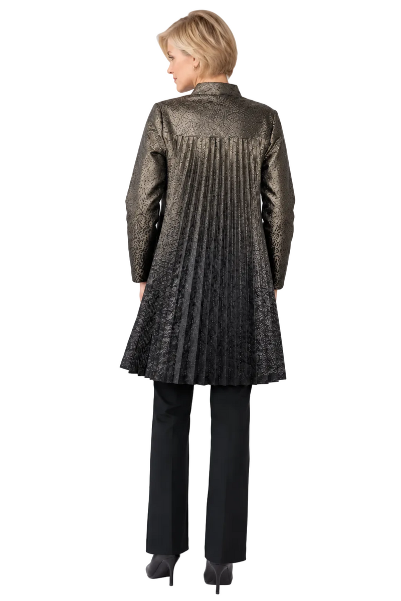Textured Jacquard Ombre Shimmer Jacket in Taupe - 7956J-TP