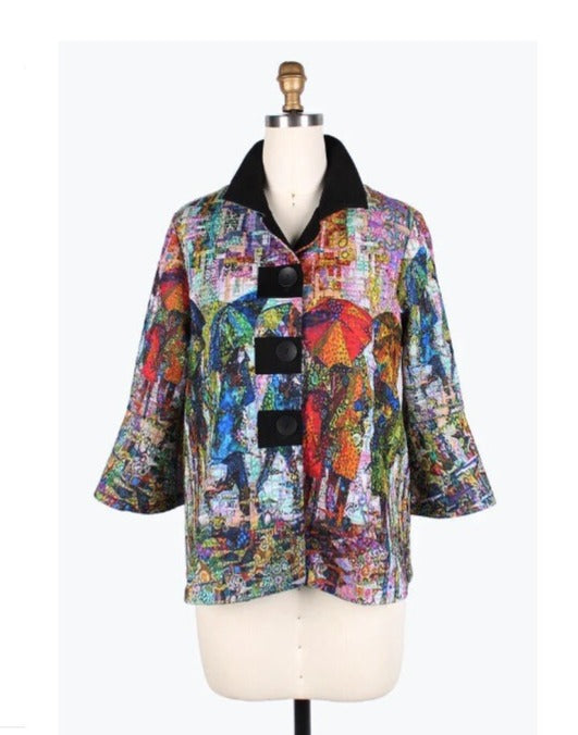 Damee Rainy City Day Micro-Quilted Jacket - 4834 - Size XL Only!