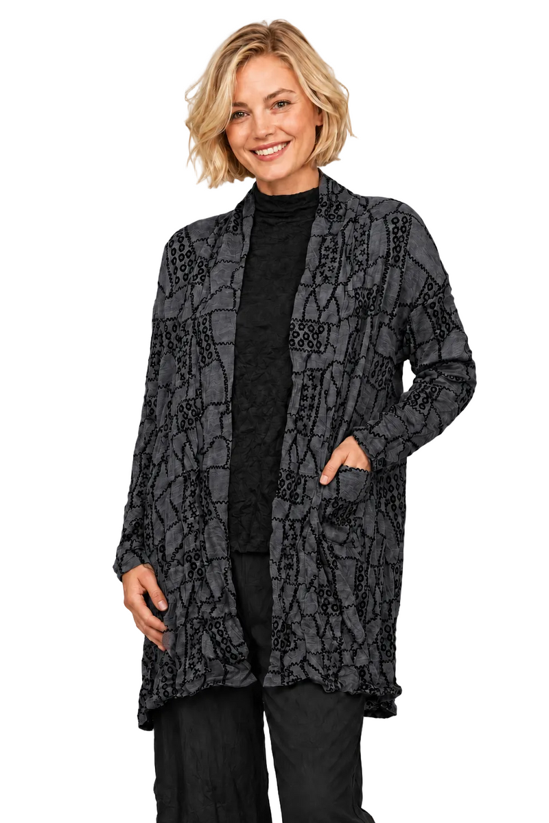 The Heidi Bold Crinkled Sweater Tunic - CB65373