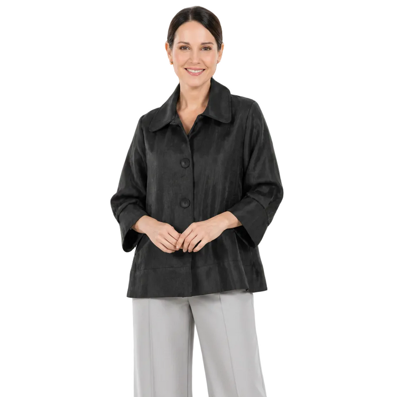 Subtle Shimmer Jacket in Black - 4741-BK