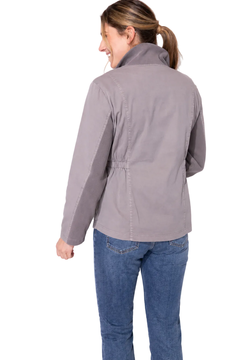 Lightweight Utility Jacket in Fog  - 41545