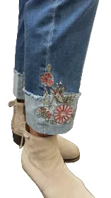 Wildflower Cuff Ankle Jean - 11475