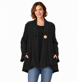 One-Button Textured Waffle Jacket - BW117