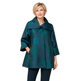 Just In! Floral Jacquard Jacket in Green - C1143J