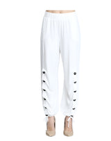 Button Detailed Harem Pant in Ivory - 6900P-IV