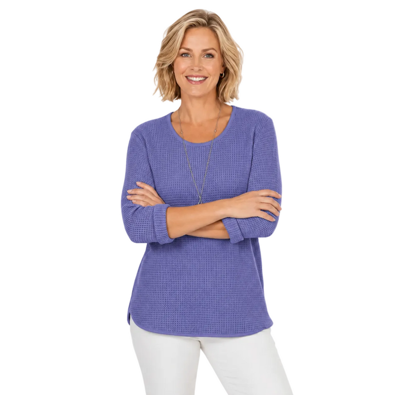 Lightweight Waffle Top - C691