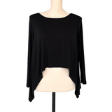 Soft Drape Overpiece in Black - 3729T