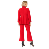 Contrast-Stitch Soft Knit Shirt Jacket - 7709J