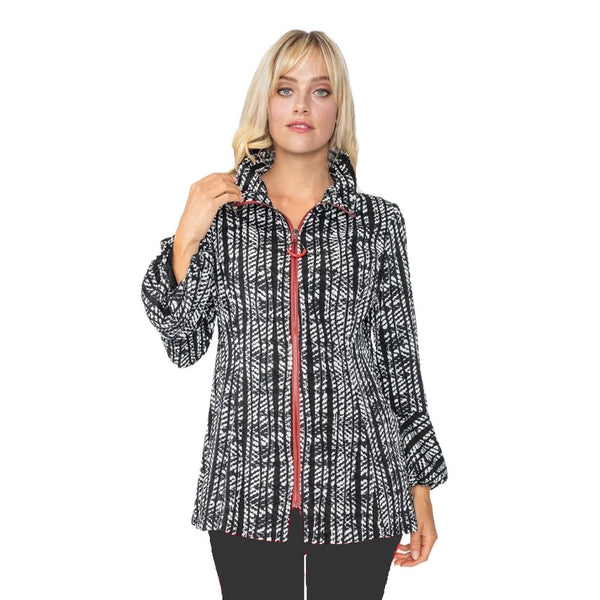 IC Collection Ripple Effect Zip-Front Jacket - 4737J