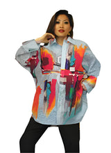 Dilemma Gerard Inspired Cotton Big Shirt in Multi - FCBS-196-GE