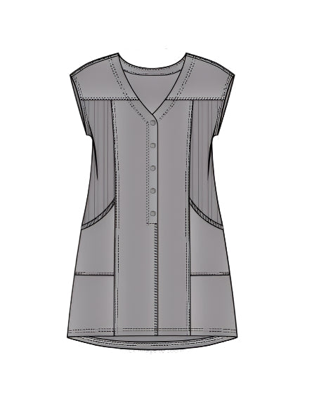 Sun Washed Cotton On Deck Dress - 82600 - Size M Fog Only