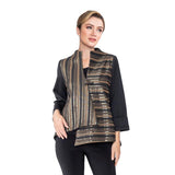 "Mixed Direction"Stripe Jacquard Jacket - 5088J