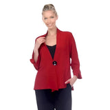 Short High-Low One-Button Jacket in Red -  2006-RD