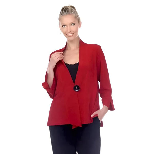 Moonlight Short High-Low One-Button Jacket in Red -  2006-RD