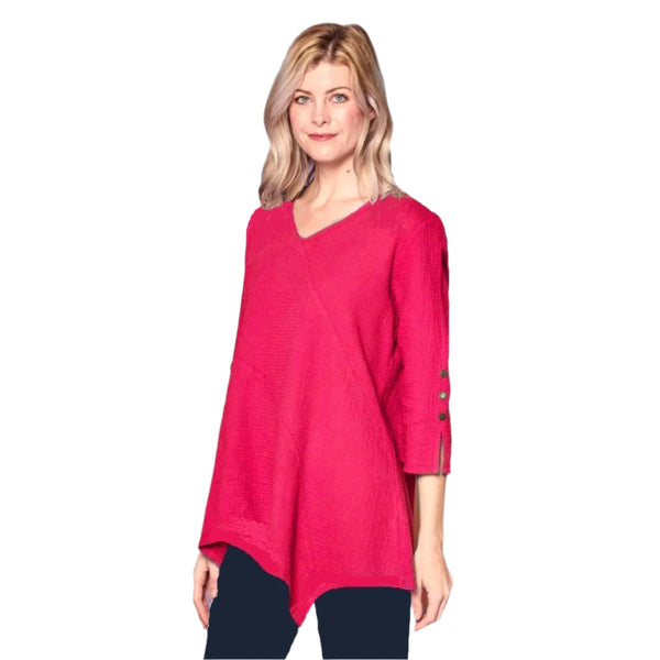 Lightweight Waffle Tunic in Pink Paradise - LW102-PNK