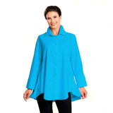 High-Low Blouse in Turquoise - 3778B-TQ