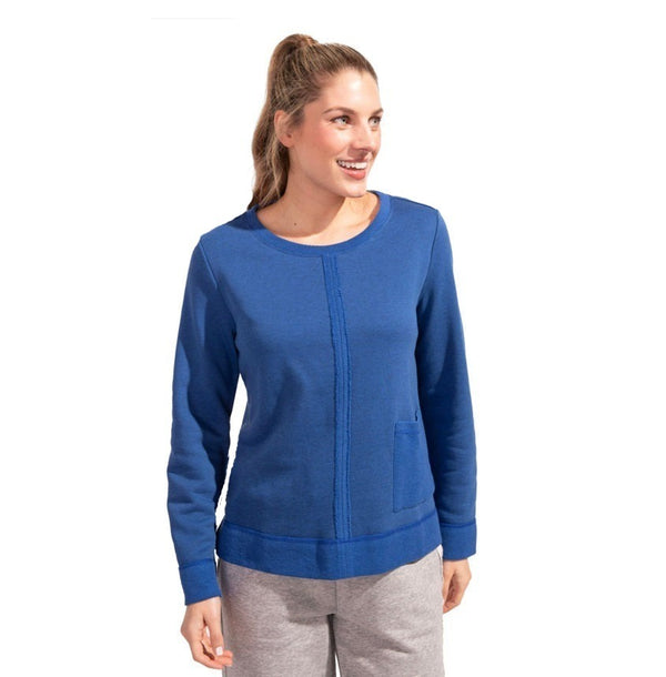 Escape by Habitat French Terry Pullover in Eclipse - 29935-ECL - Size L Only!