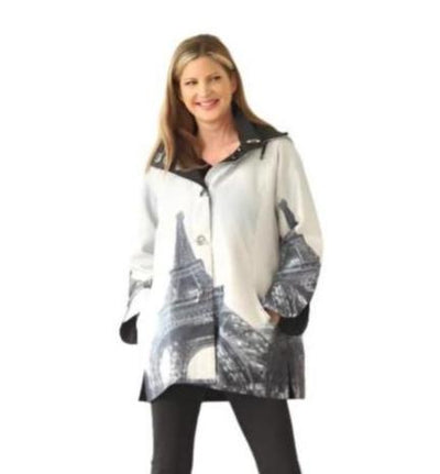 Oopera by Lindi Eiffel Tower Reversible Raincoat J2439RW 1