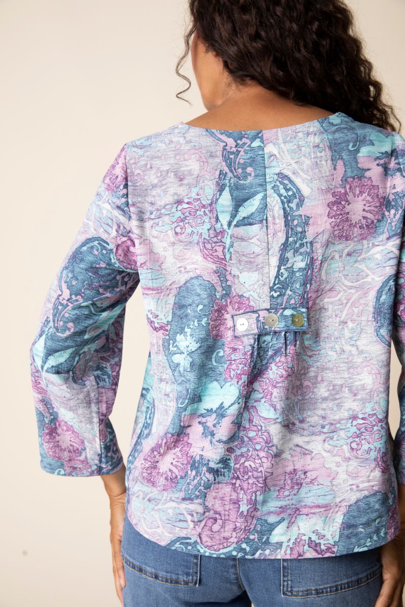 Destination Unknown Pleat Back Pullover - 34932