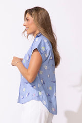 Fish Short Sleeve Button Down - 12410