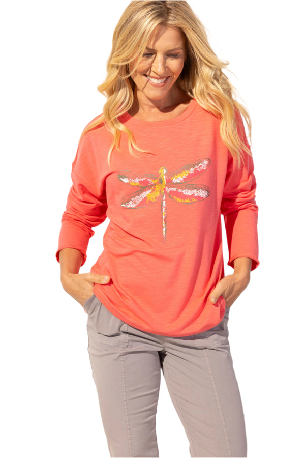 Dragonfly Soft Terry Pullover - 45601