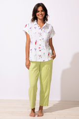 Cocktails Short Sleeve Button Down - 12310