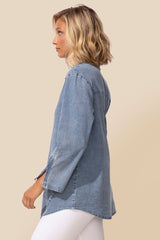 Perfect Travel Zip Sleeve Shirt - 15522