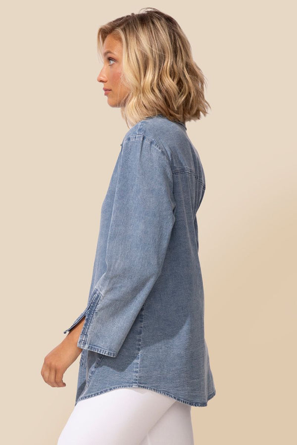 Perfect Travel Zip Sleeve Shirt - 15522