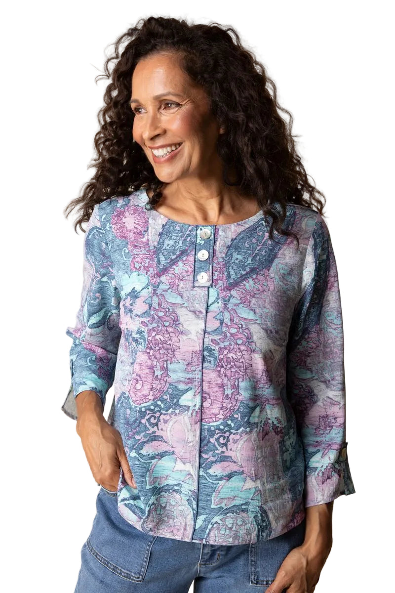 Destination Unknown Pleat Back Pullover - 34932