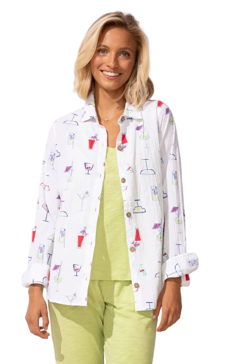 Cocktails Pool Party Shirt - 12311