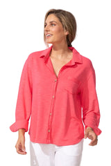 Modal Spandex Terry Shacket - 26895