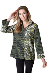 "Rustling Leaves" Shaped Shirt - 41623