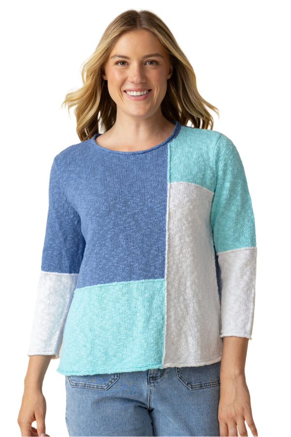 Colorblock Yin Yang Pullover - 89514-DSK