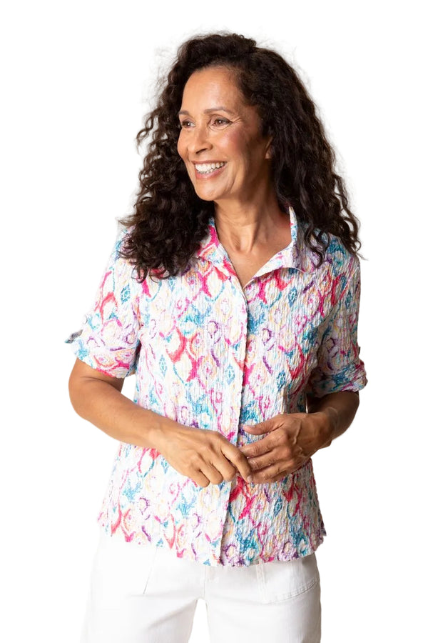 Painted Diamonds Short-Sleeve Shirt - 33933