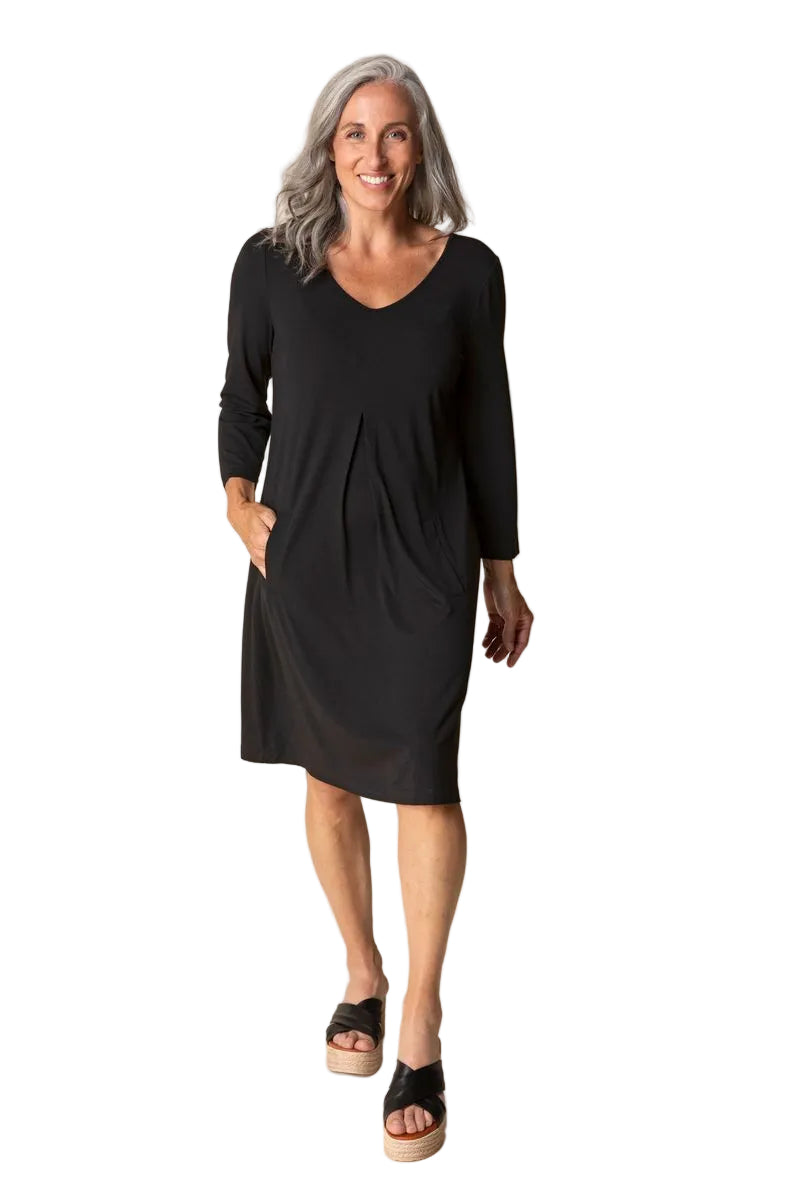 Core Travel Solid Greenwich Dress - 55992