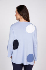 Full Circle Dot V-Neck Sweater - 831719