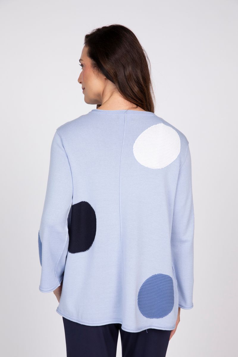 Full Circle Dot V-Neck Sweater - 831719