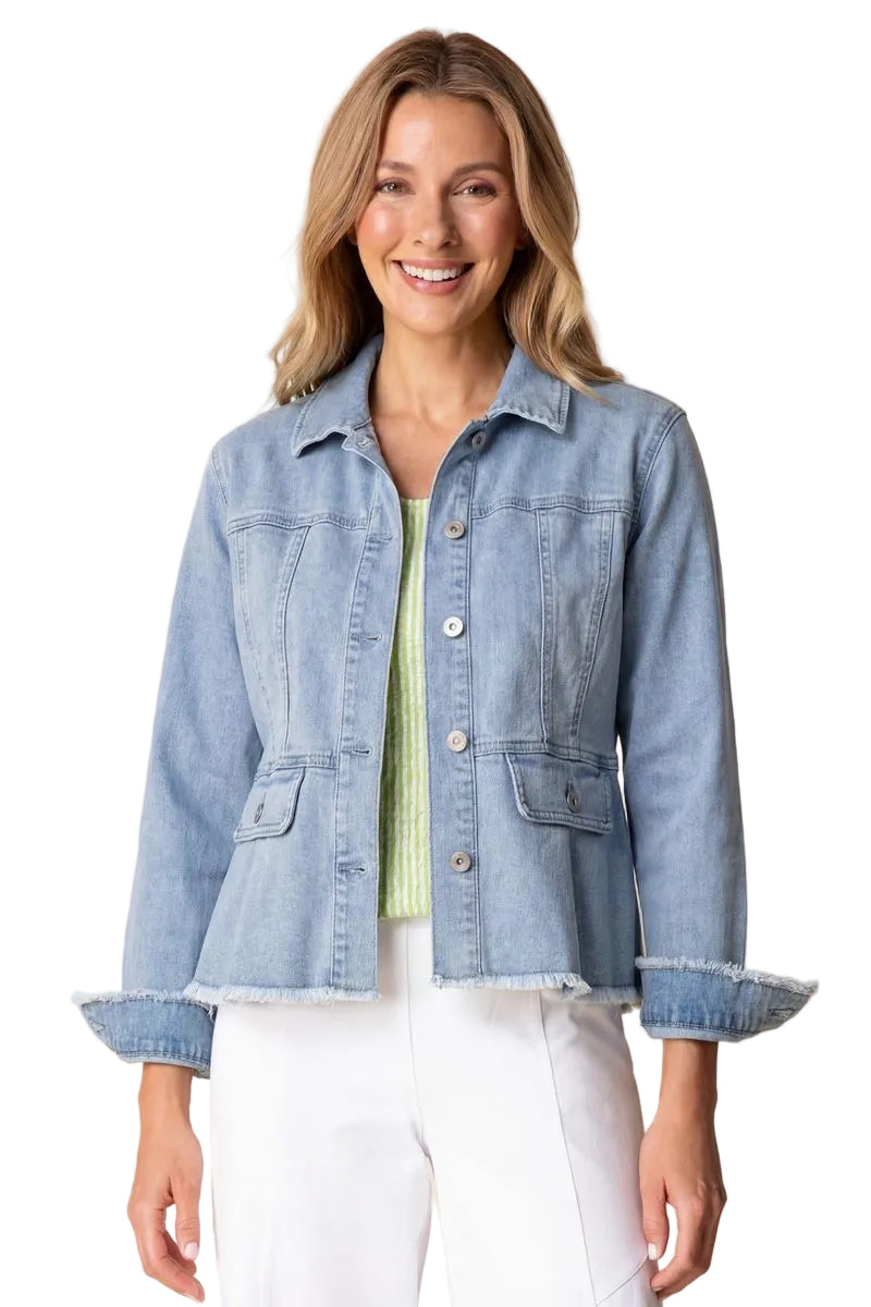 Habitat Stretch Denim Peplum Jacket - 11415