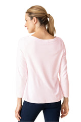 Mixed Stripe Sunset Top in Carnation Pink - 21530-CRN