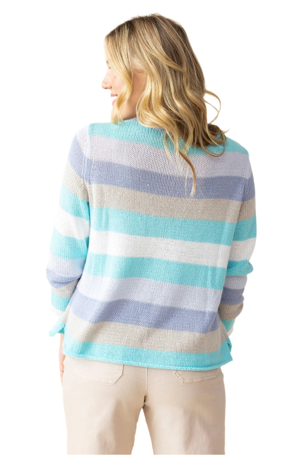 Stripe Pullover in Hydrangea - 83786-HYN