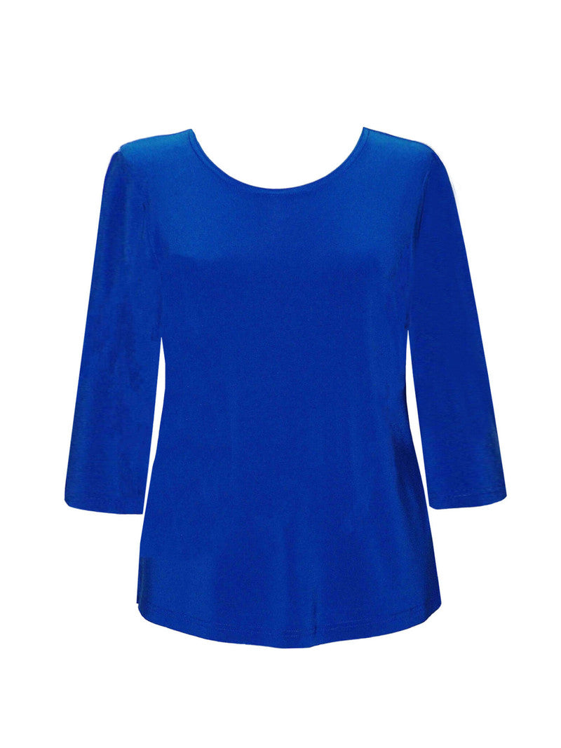 Valentina Signa Solid Round Top in Royal Blue - L-Solid-ROY