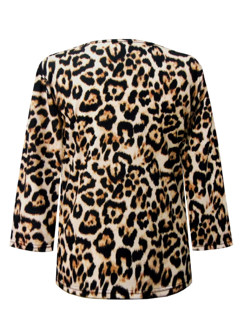 Wild Thing V-Neck Print Top  - 33827