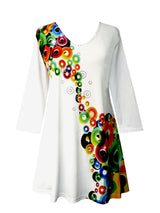 Valentina "Bubbles" V-Neck Print Tunic - 33195-TU