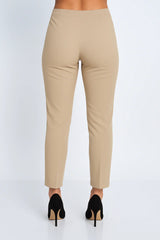 "Sasha" Pull-On Straight Leg Pant in Cornsilk - SASH-CRN