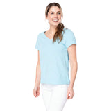 Peruvian Cotton V-Neck Tee - 10000 - XS & S