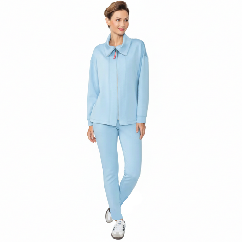 Just In! Techno Soft Knit Pant in Light Blue - C1053P-BLU